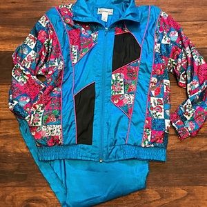 Vintage Windbreaker Track Suit Size Small